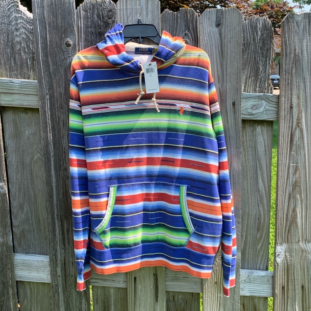 PRL Fleece Hoodie Long Sleeve Large NWT